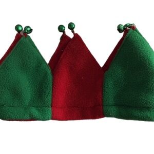 Festive Red and Green Jester Hat